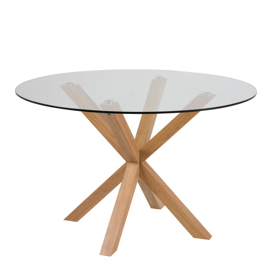 Heaven Round Dining Table with Glass Top