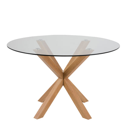 Heaven Round Dining Table with Glass Top