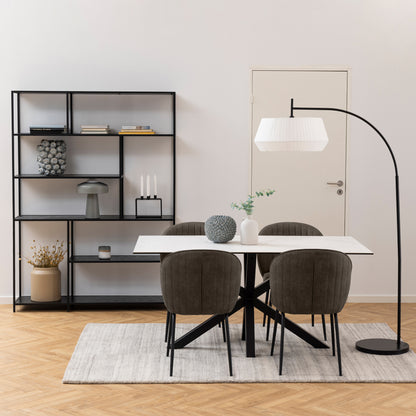 Heaven Dining Table in Ceramic White