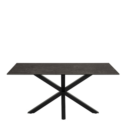 Heaven Dining Table in Ceramic Black Top