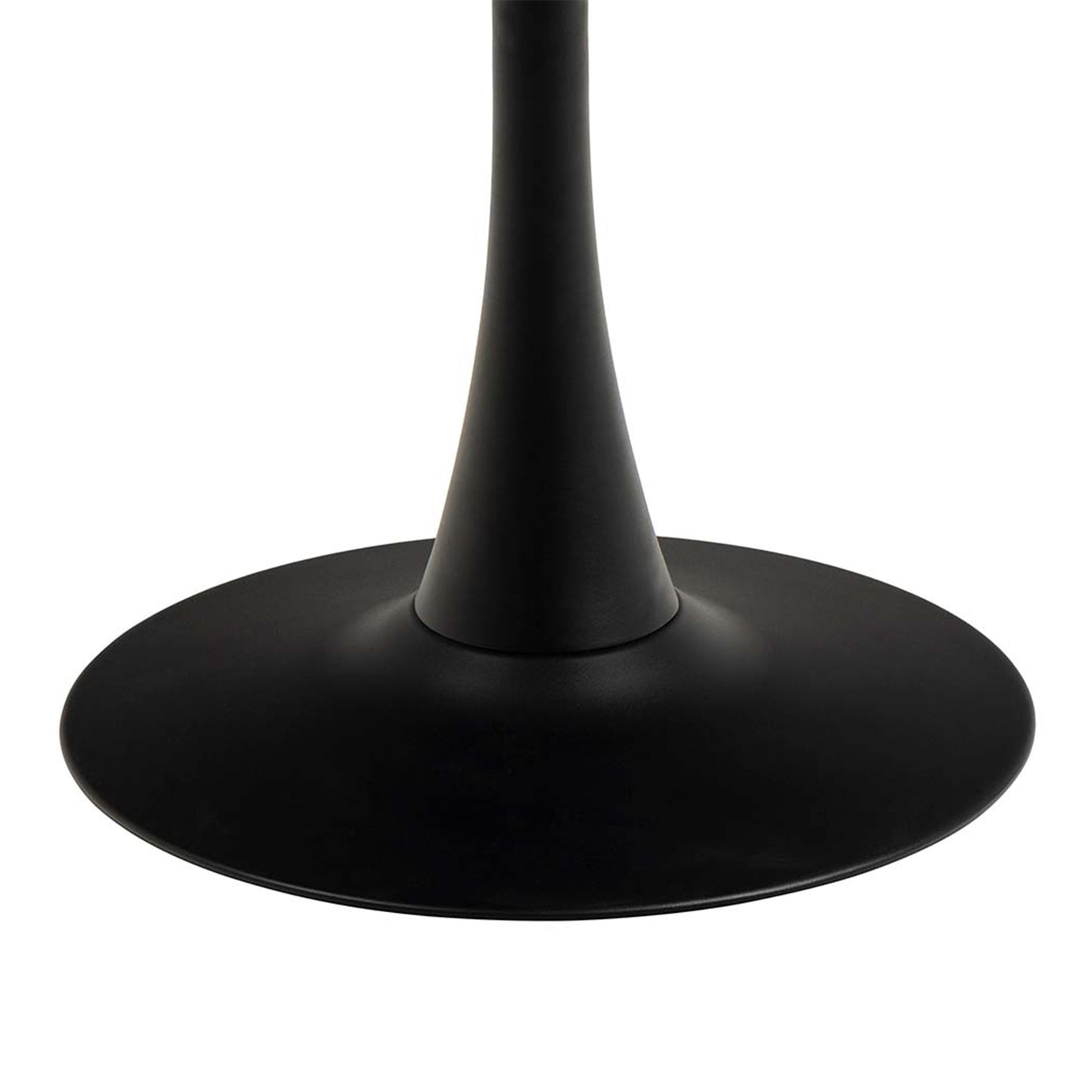 Malta Ceramic Round Dining Table in Black Set 4 Light Grey Chairs