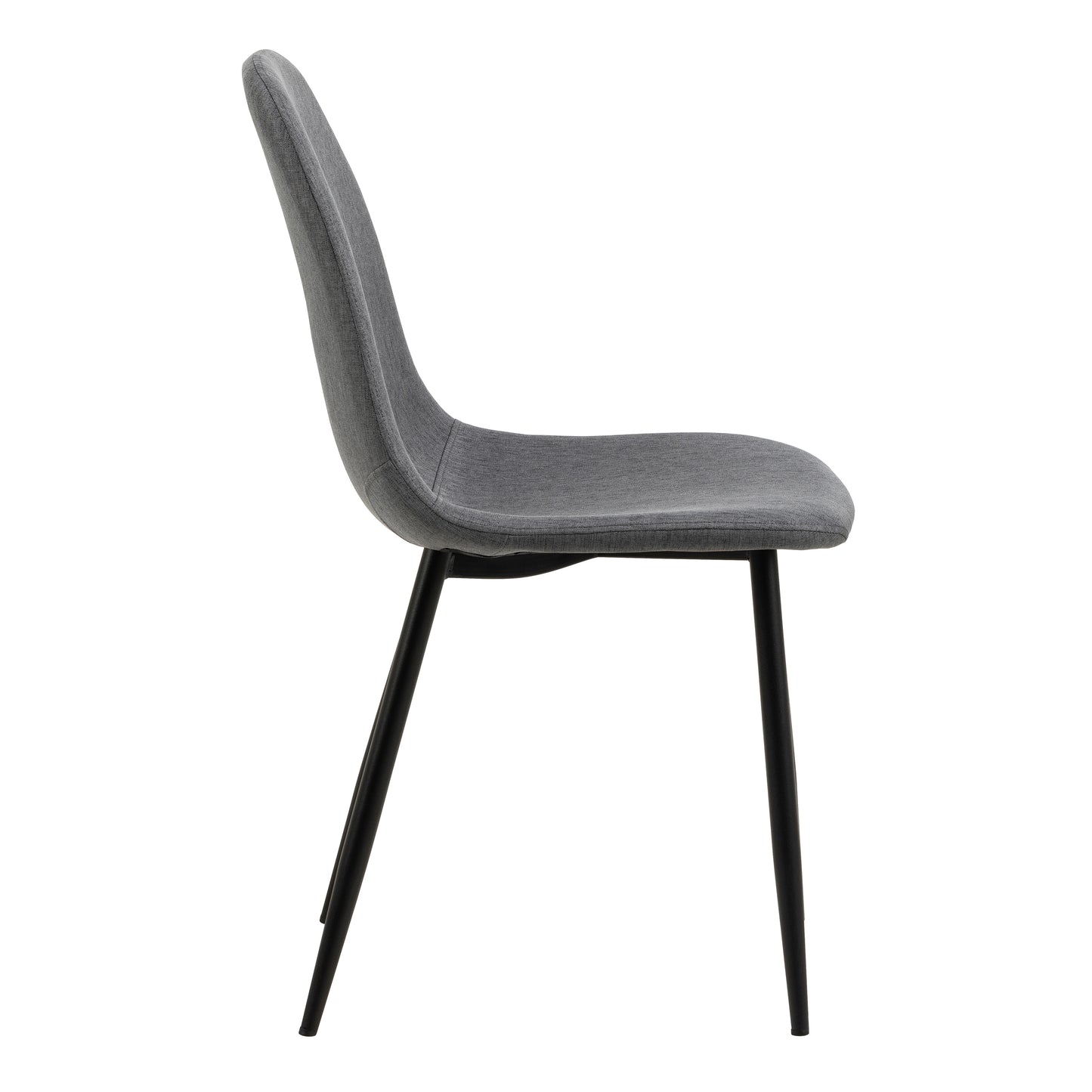 Malta Ceramic Round Dining Table in Black Set 4 Light Grey Chairs
