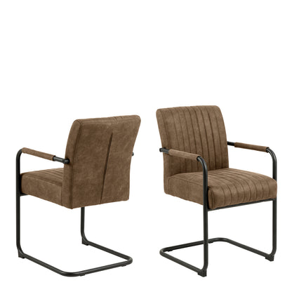 Yale Dining Table in Oak Set 4 Light Brown Fabric Chairs