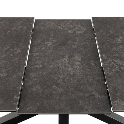 Heaven Extendable Dining Table with Ceramic Black Top