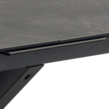 Heaven Extendable Dining Table with Ceramic Black Top