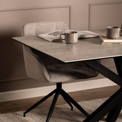 Heaven Dining Table in Ceramic Grey