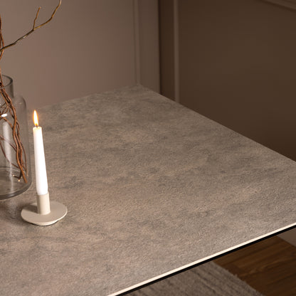 Heaven Dining Table in Ceramic Grey