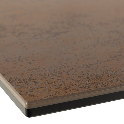 Heaven Extendable Dining Table with Ceramic Rusty Brown Top