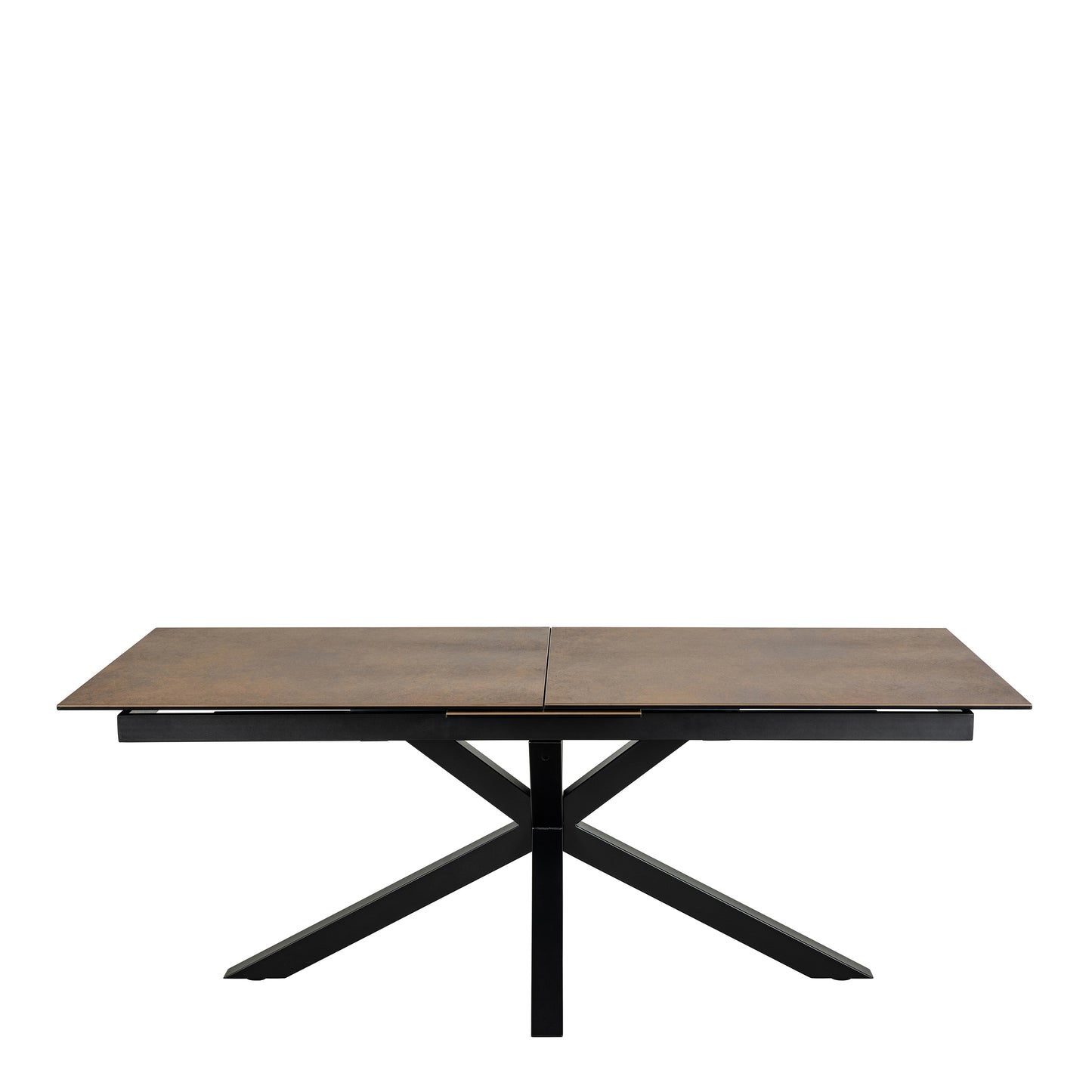 Heaven Extendable Dining Table with Ceramic Rusty Brown Top