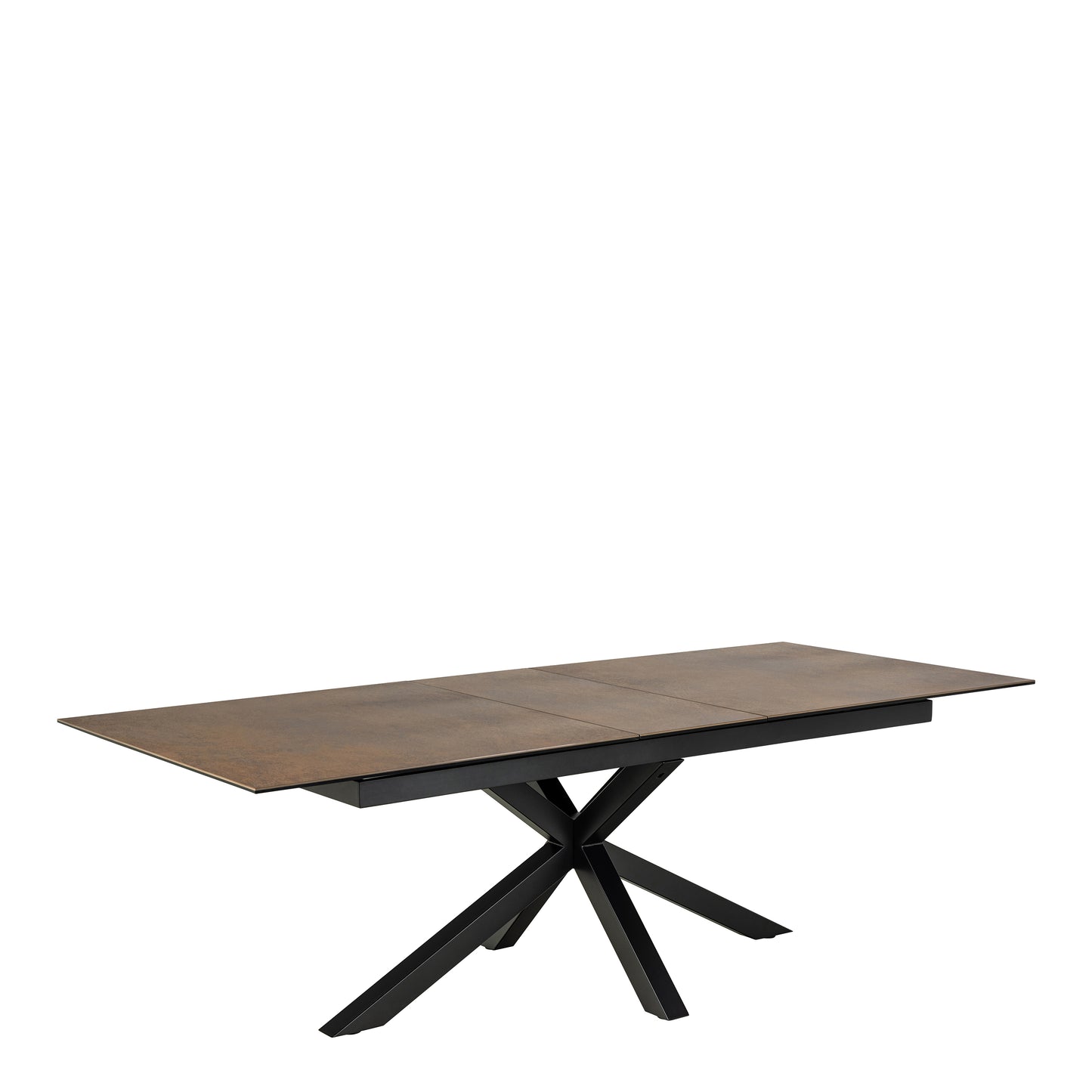 Heaven Extendable Dining Table with Ceramic Rusty Brown Top