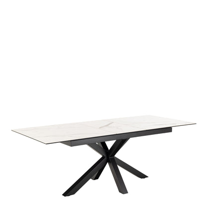 Heaven Extendable Dining Table with Ceramic White Top