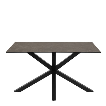 Heaven Dining Table with Ceramic Black Top
