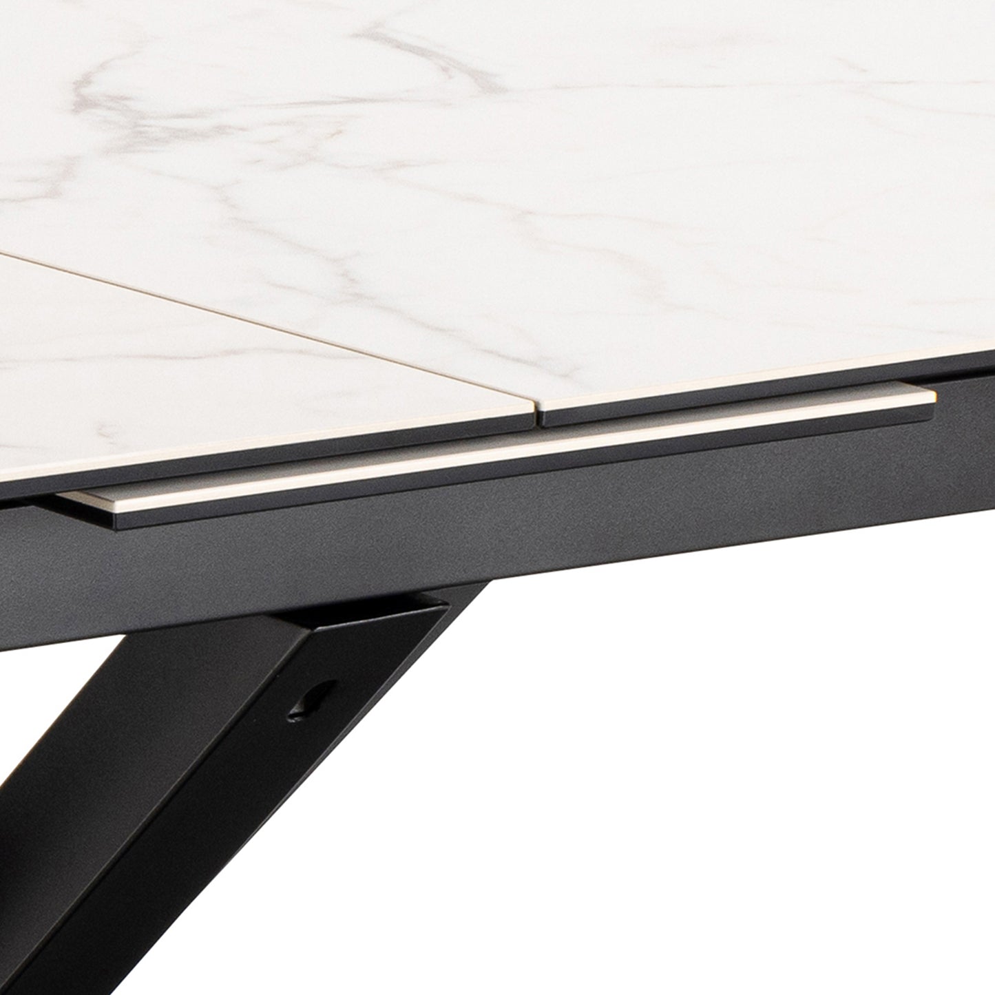 Heaven Extendable Dining Table with Ceramic White Top
