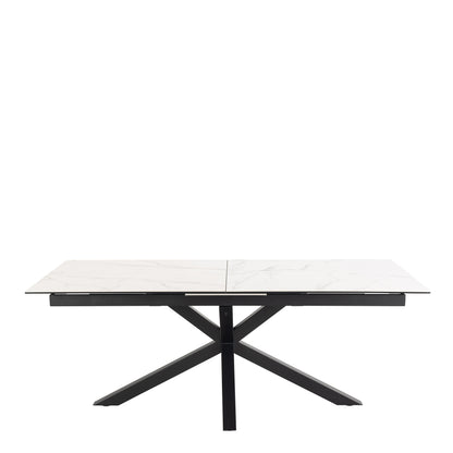 Heaven Extendable Dining Table with Ceramic White Top