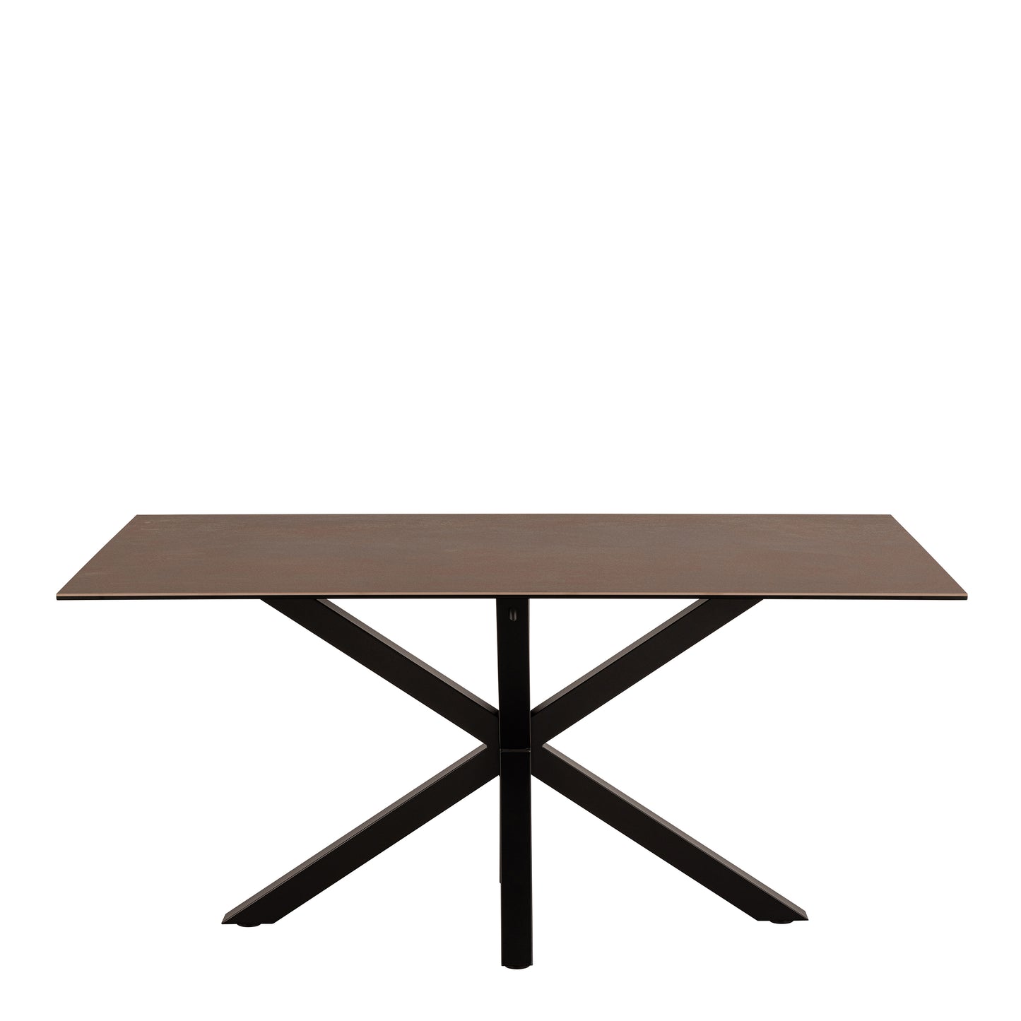 Heaven Dining Table in Ceramic Rusty Brown