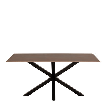 Heaven Dining Table in Ceramic Rusty Brown