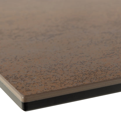 Heaven Dining Table in Ceramic Rusty Brown