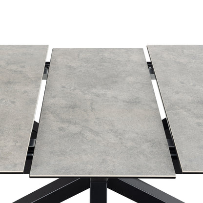 Heaven Extendable Dining Table with Ceramic Grey Top