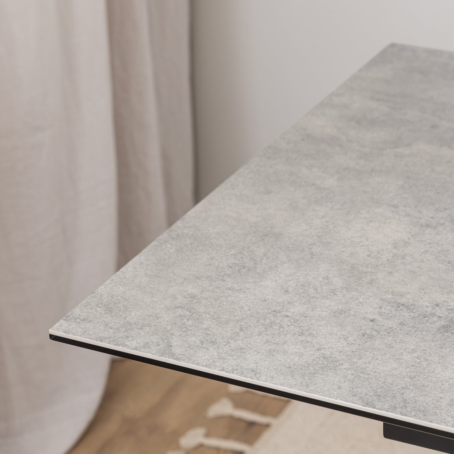 Heaven Extendable Dining Table with Ceramic Grey Top