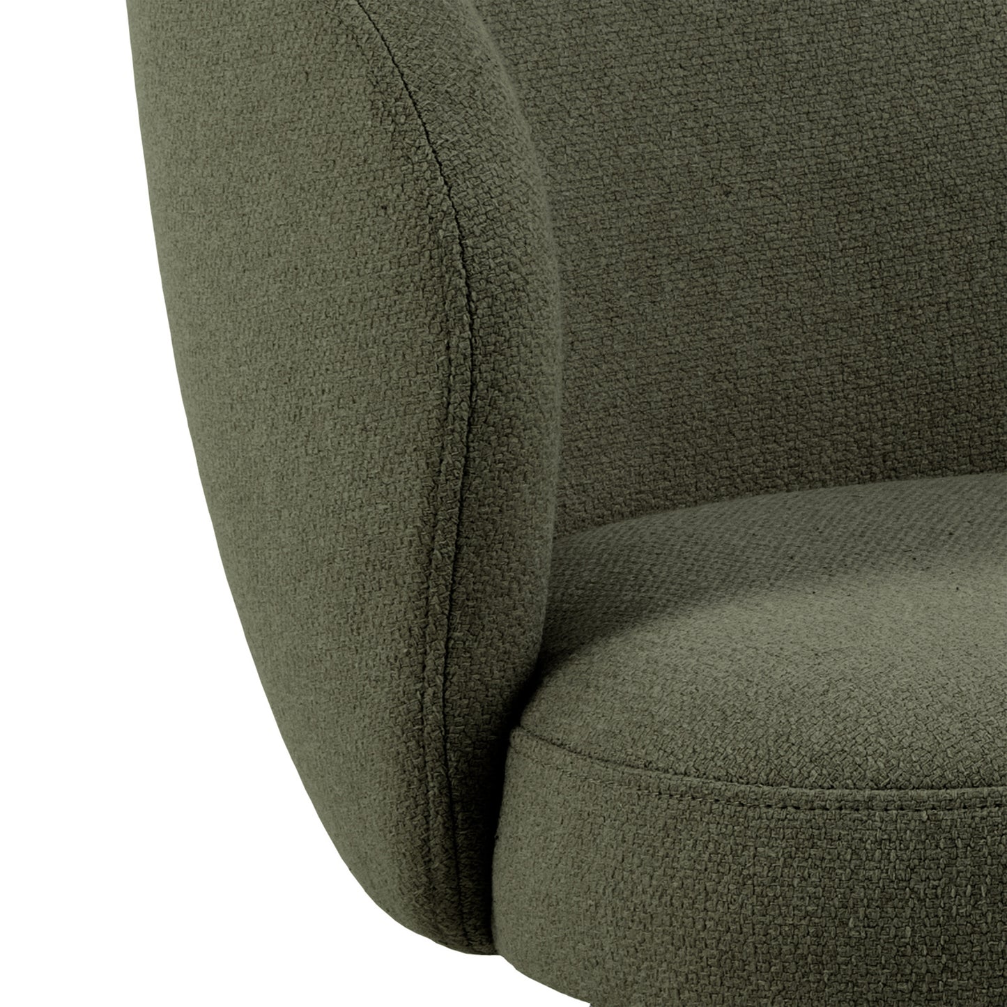 Soli Round Dining Table in Oak/Black Set 4 Green Chairs