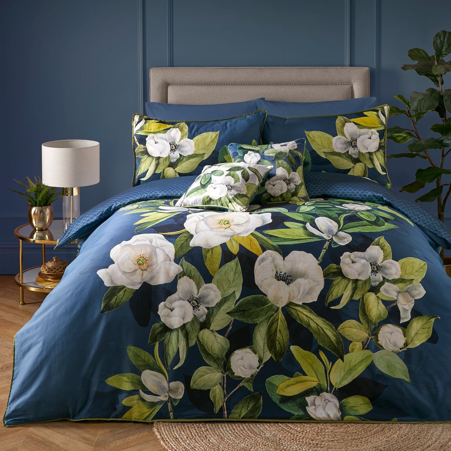 Alaya Duvet Cover Set in Dark Teal
