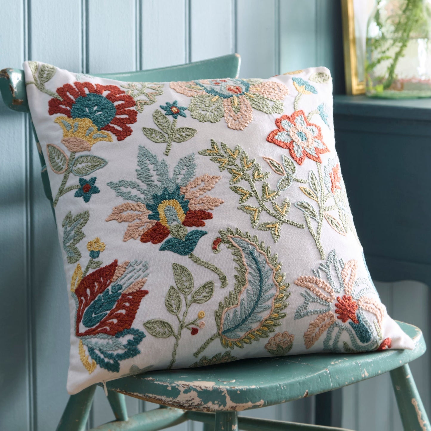 Amara Cushion in Multicolour 43 x 43cm - Cushion Cover