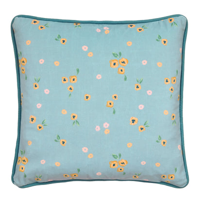 Abstract Poppy Cushion in Red