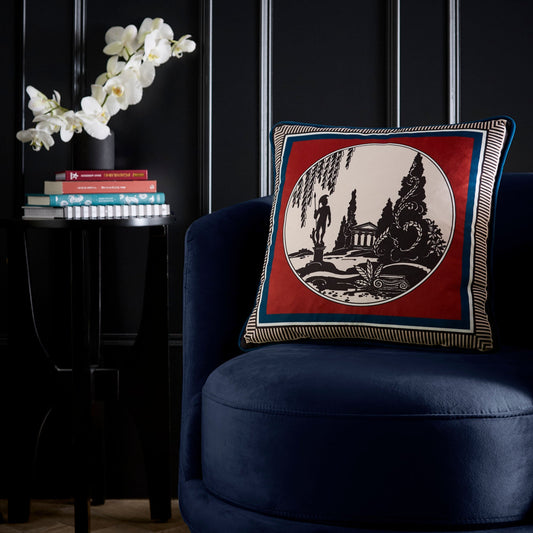 Arcadia Cushion in Red