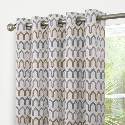 Arcadia Eyelet Curtains in Natural