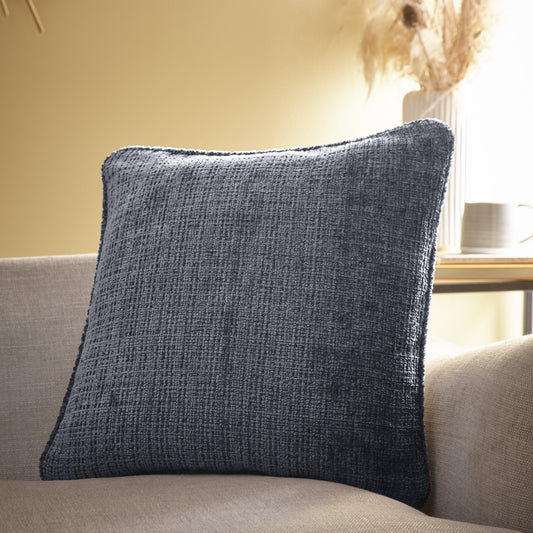 Alba Cushion in Charcoal 43 x 43cm - Filled Cushion