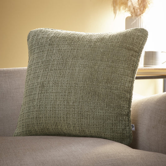 Alba Cushion in Green 43 x 43cm - Cushion Cover
