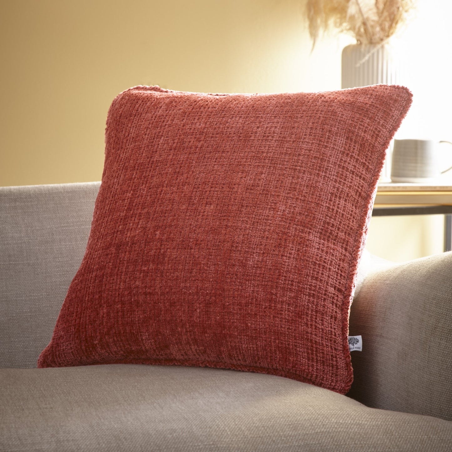 Alba Cushion in Terracotta 43 x 43cm - Cushion Cover