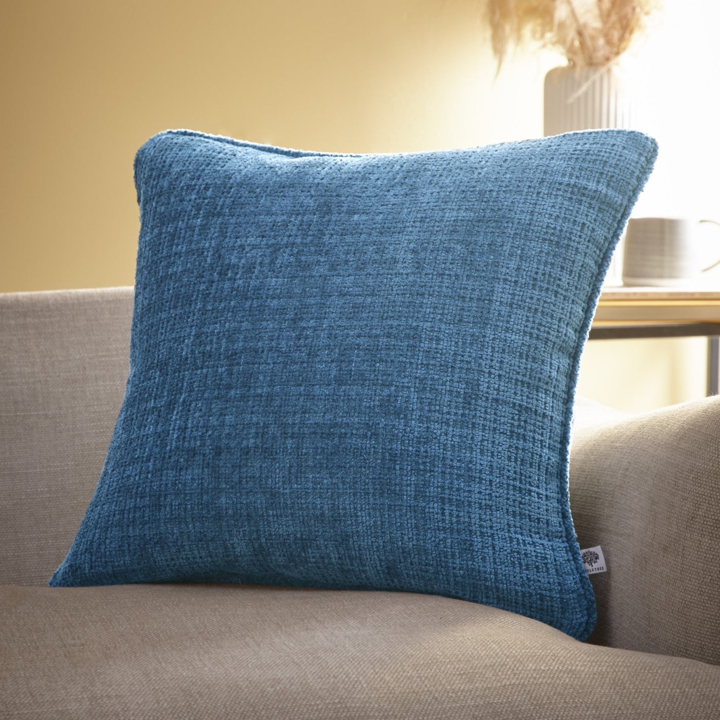 Alba Cushion in Teal 43 x 43cm - Filled Cushion