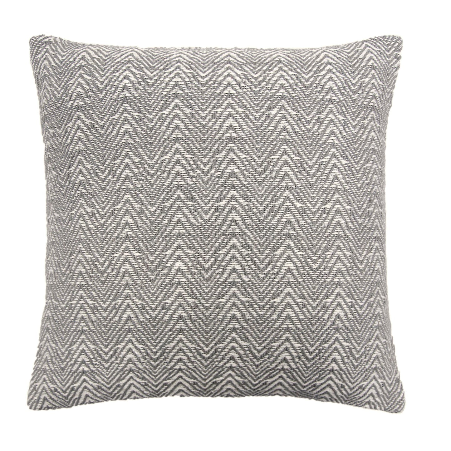Herringbone Cushion in Silver 43 x 43cm - Cushion Cover