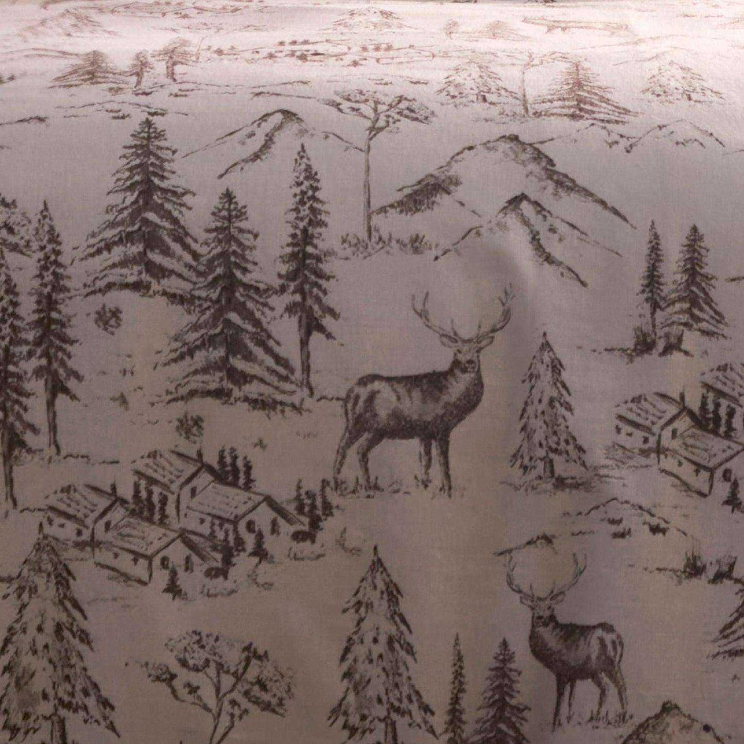 Alpine Stag Duvet Cover Set in Natural