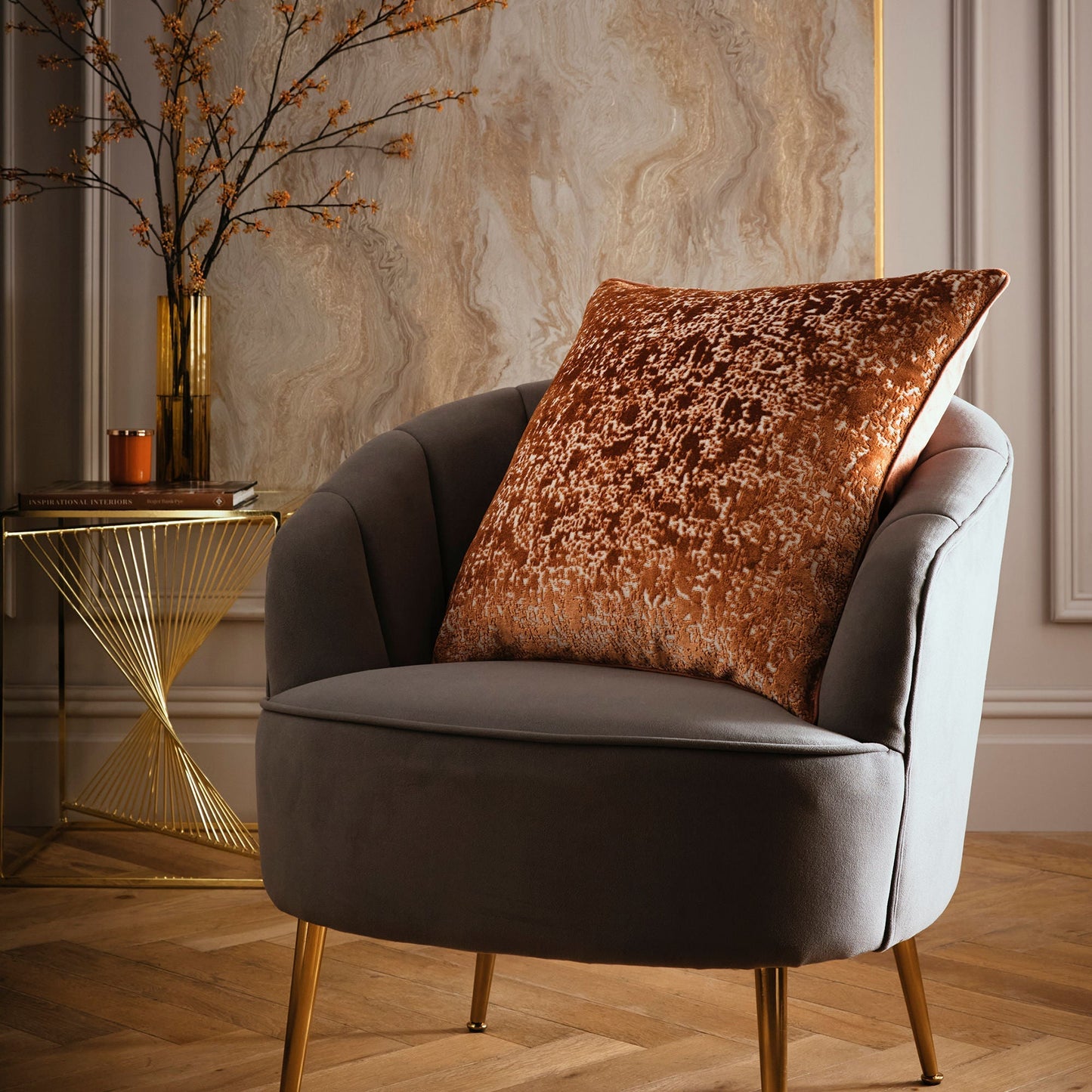 Atlas Cushion in Spice