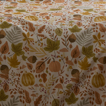 Autumn Foliage Duvet Cover Set in Natural