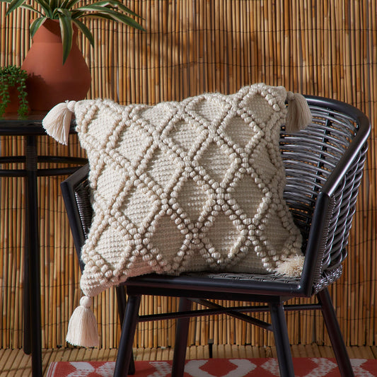 Alda Outdoor Cushion in Natural 43 x 43cm