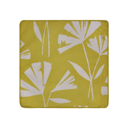 Alma Outdoor Cushion in Teal/Ochre