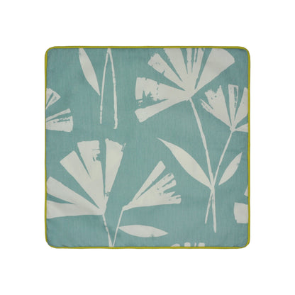Alma Outdoor Cushion in Teal/Ochre