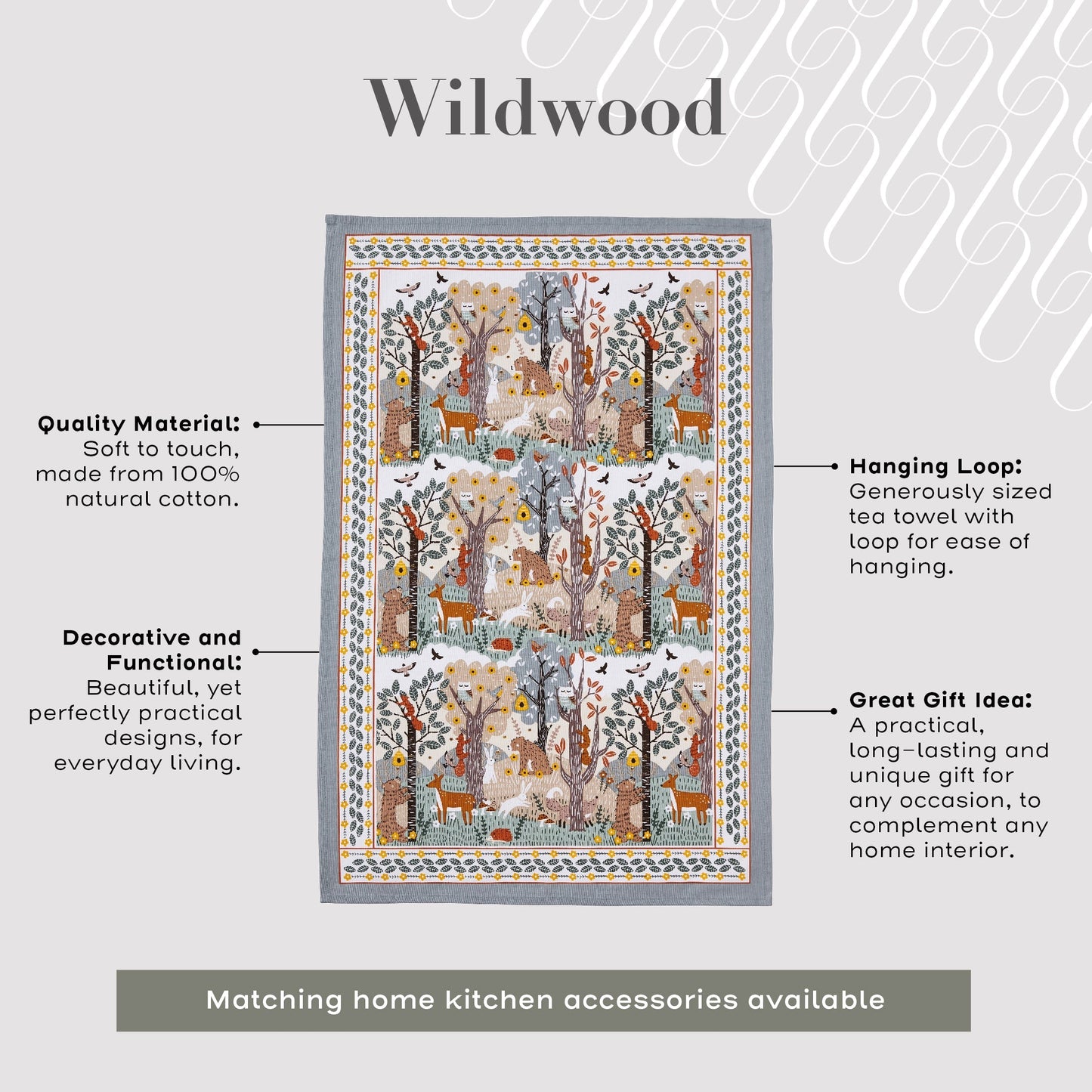 Wildwood Cotton Tea Towel