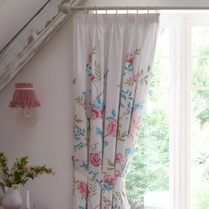 Amelle Pencil Pleat Curtains in Blue