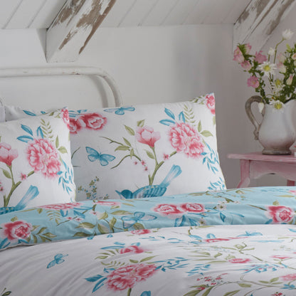 Amelle Duvet Cover Set in Blue