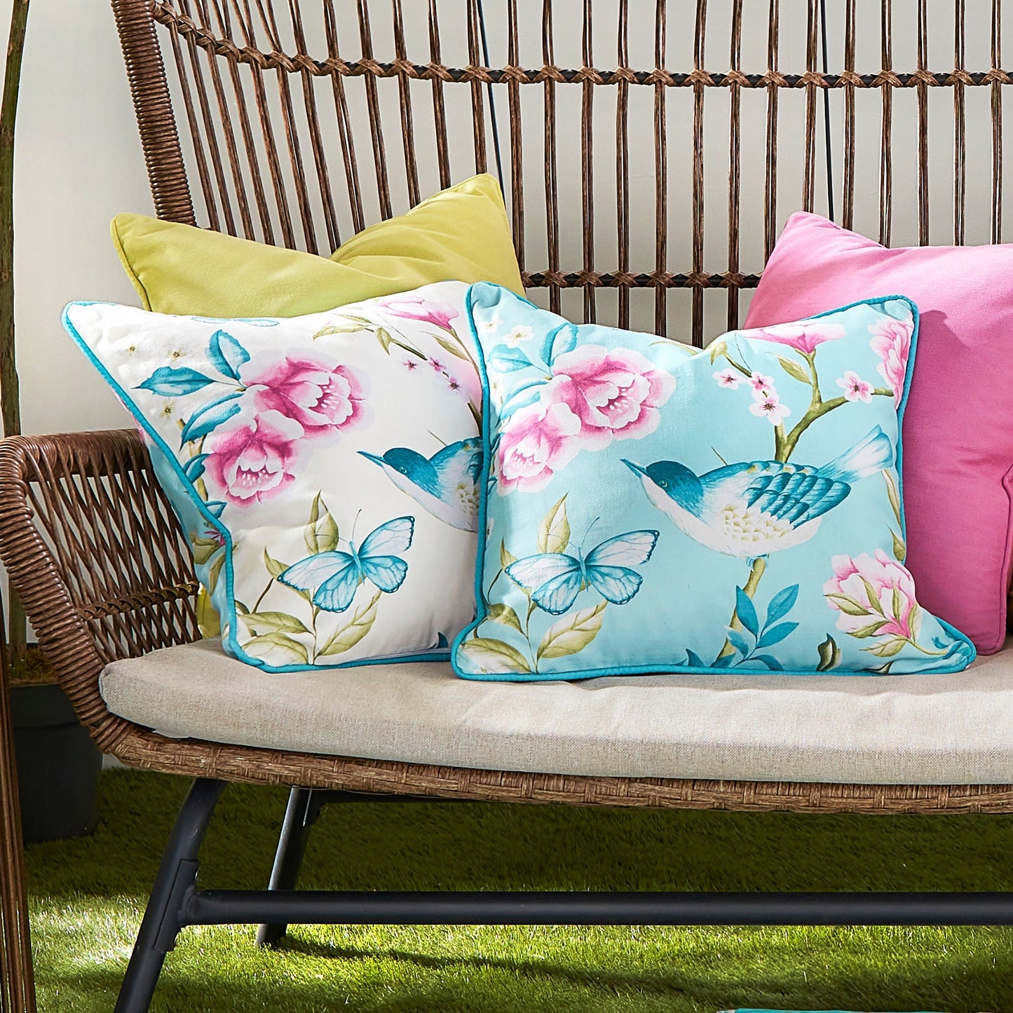 Amelle Outdoor Cushion in Blue