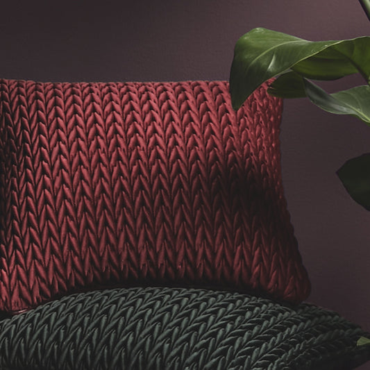 Amory Cushion in Claret