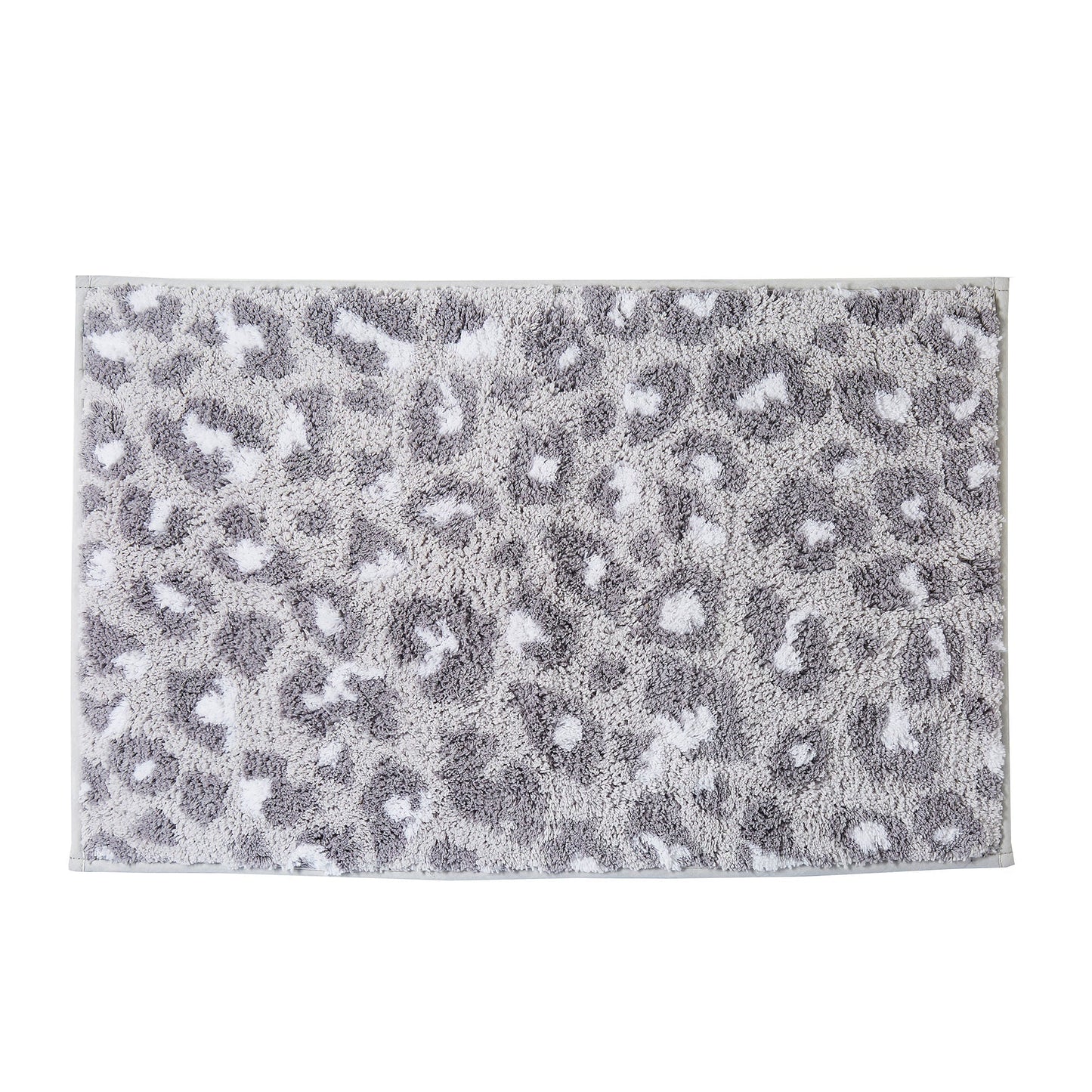Animal Print Bath Mat in Grey