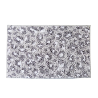 Animal Print Bath Mat in Grey