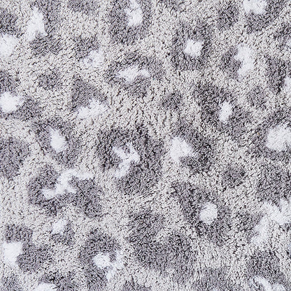 Animal Print Bath Mat in Grey