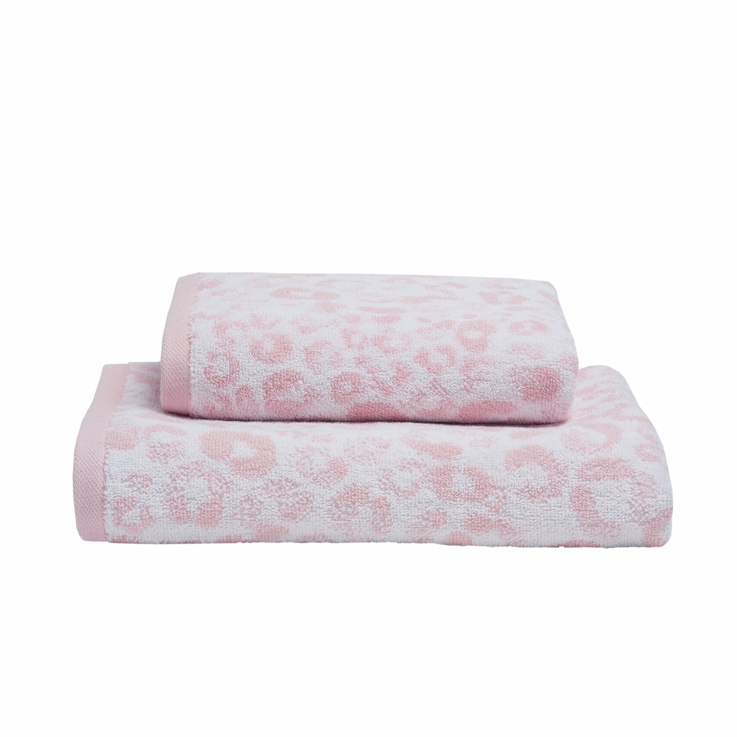 Animal Print Towels in Blush