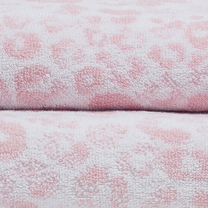 Animal Print Towels in Blush